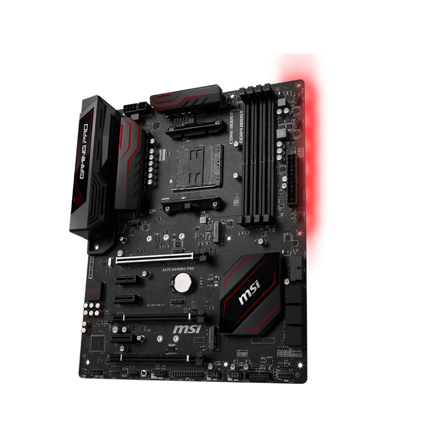 Placa de baza MSI X470 Gaming Pro, Socket AM4 (4719072564261) fotografia produsului View 3 L