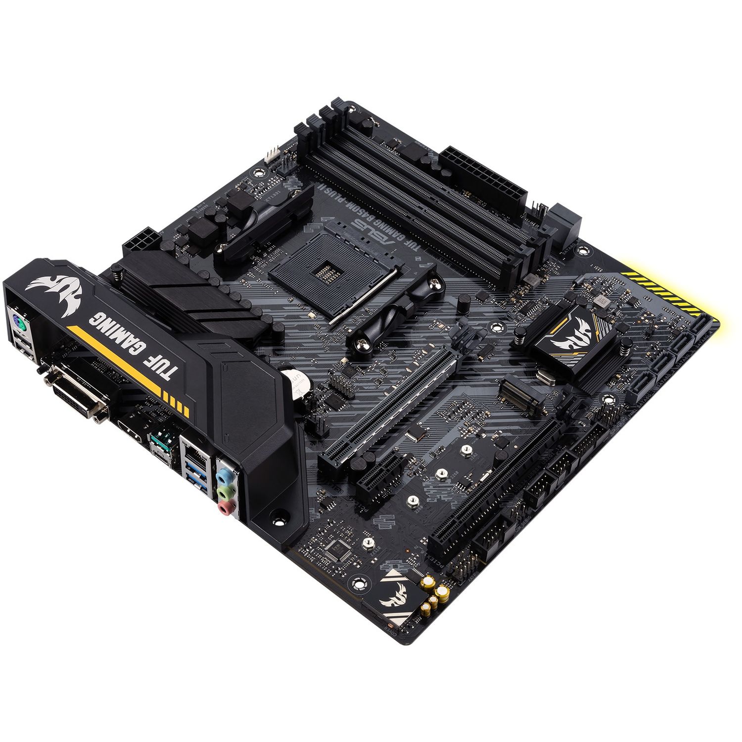 Placa de baza Asus TUF Gaming B450M-Plus II, Socket AM4 (4718017927185) fotografia produsului View 7 L