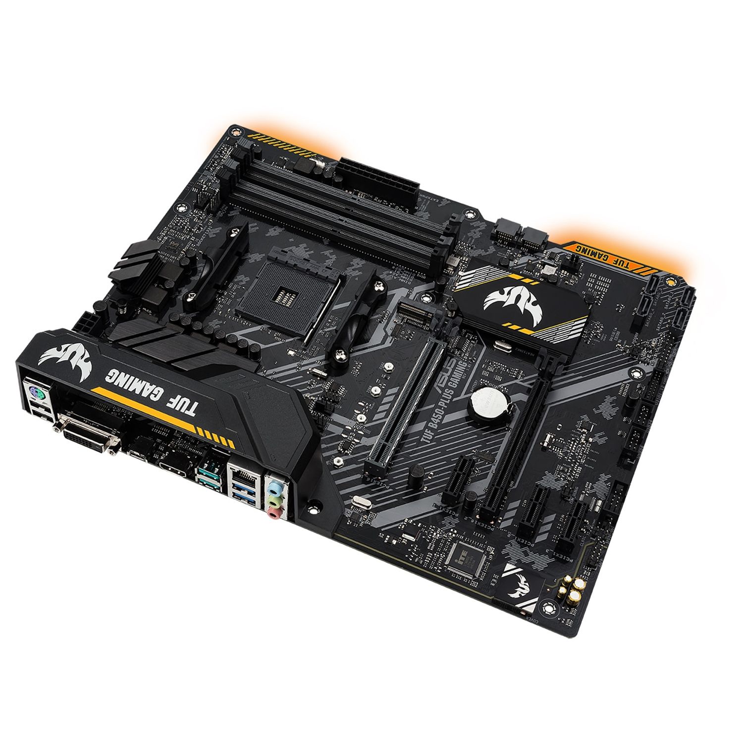 Placa de baza Asus TUF B450-Plus Gaming, Socket AM4 (4718017075947) fotografia produsului View 7 L