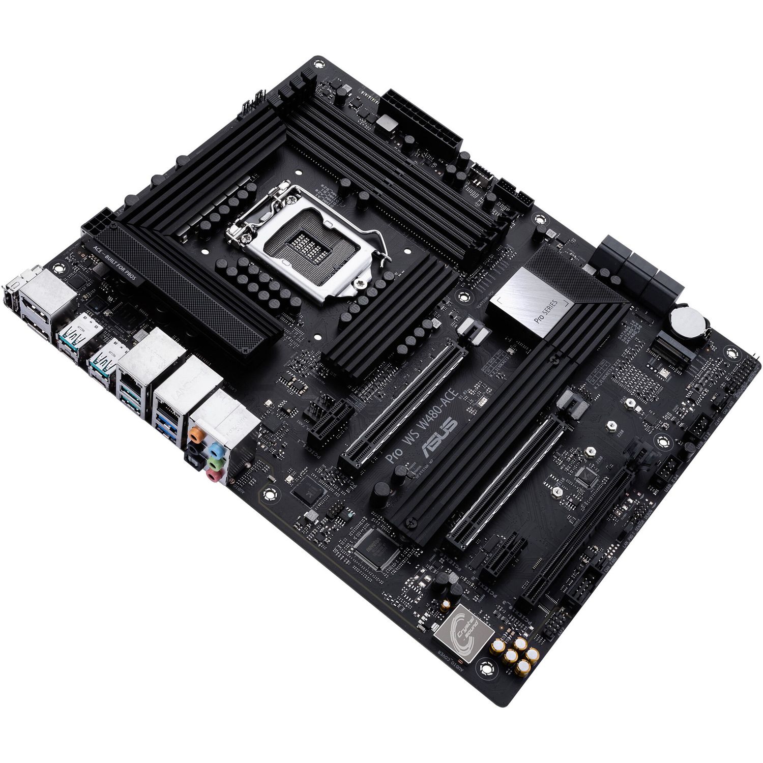 Placa de baza Asus Pro WS W480-ACE, Socket 1200 (4718017486576) fotografia produsului View 3 L
