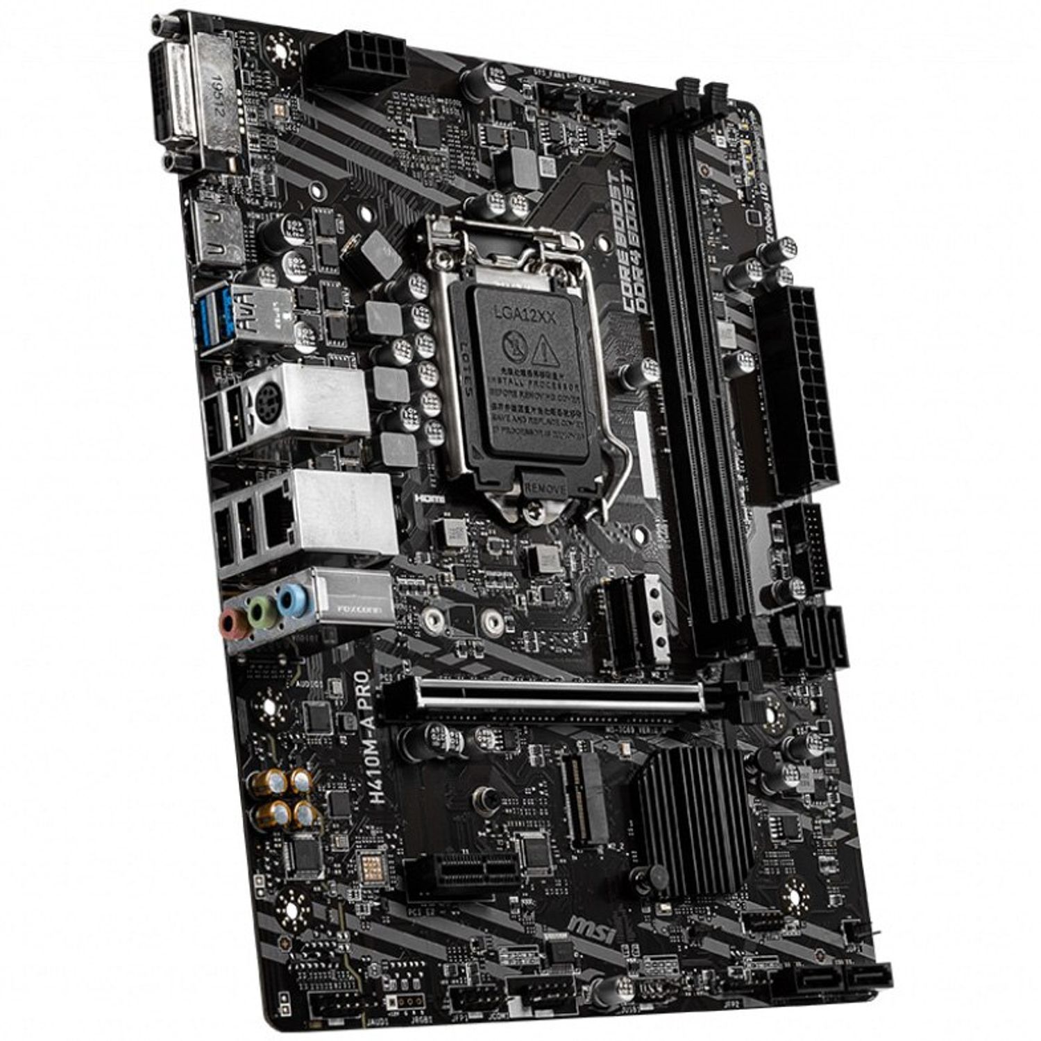 Placa de baza MSI H410M-A Pro, Socket 1200 (4719072730413) fotografia produsului View 2 L