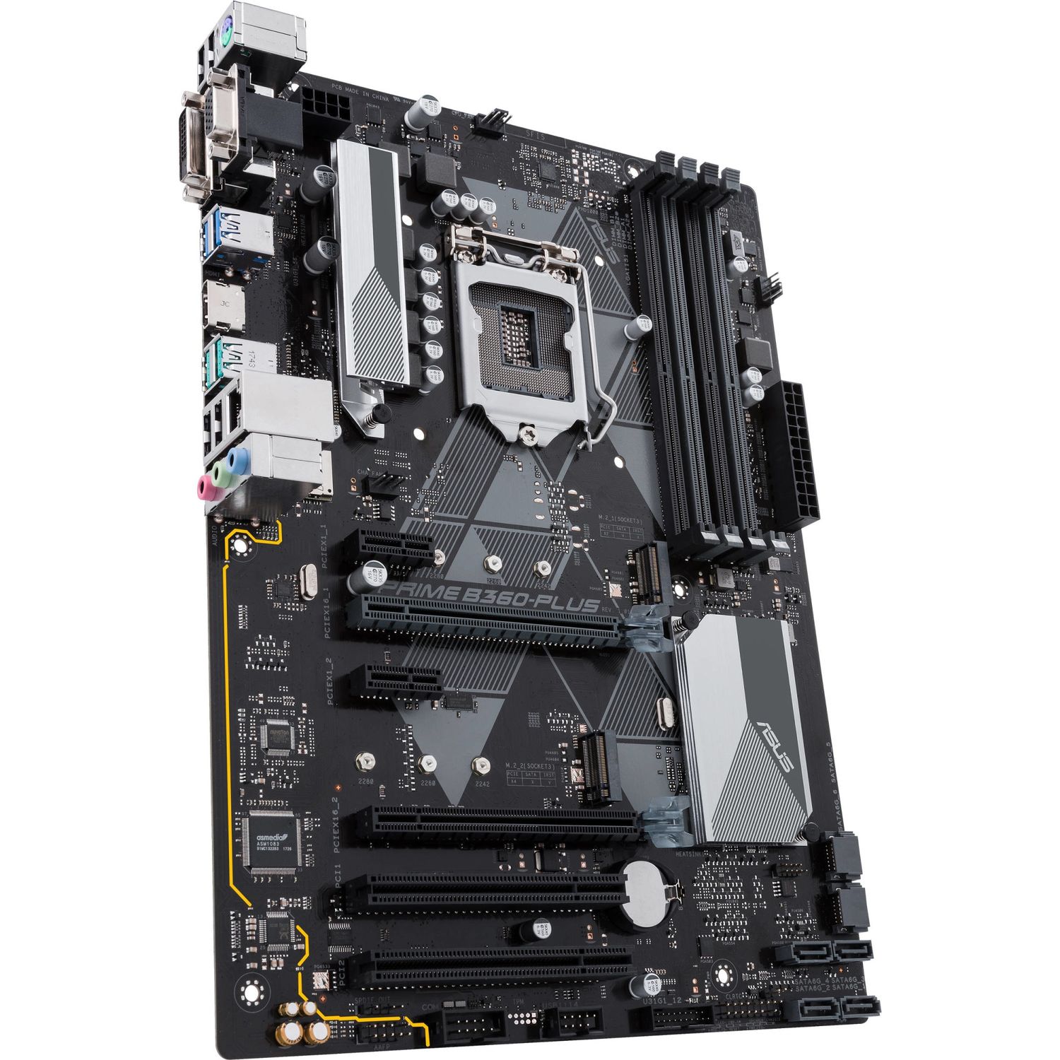 Placa de baza Asus Prime B360-Plus, Socket 1151 (4712900909906) fotografia produsului View 5 L