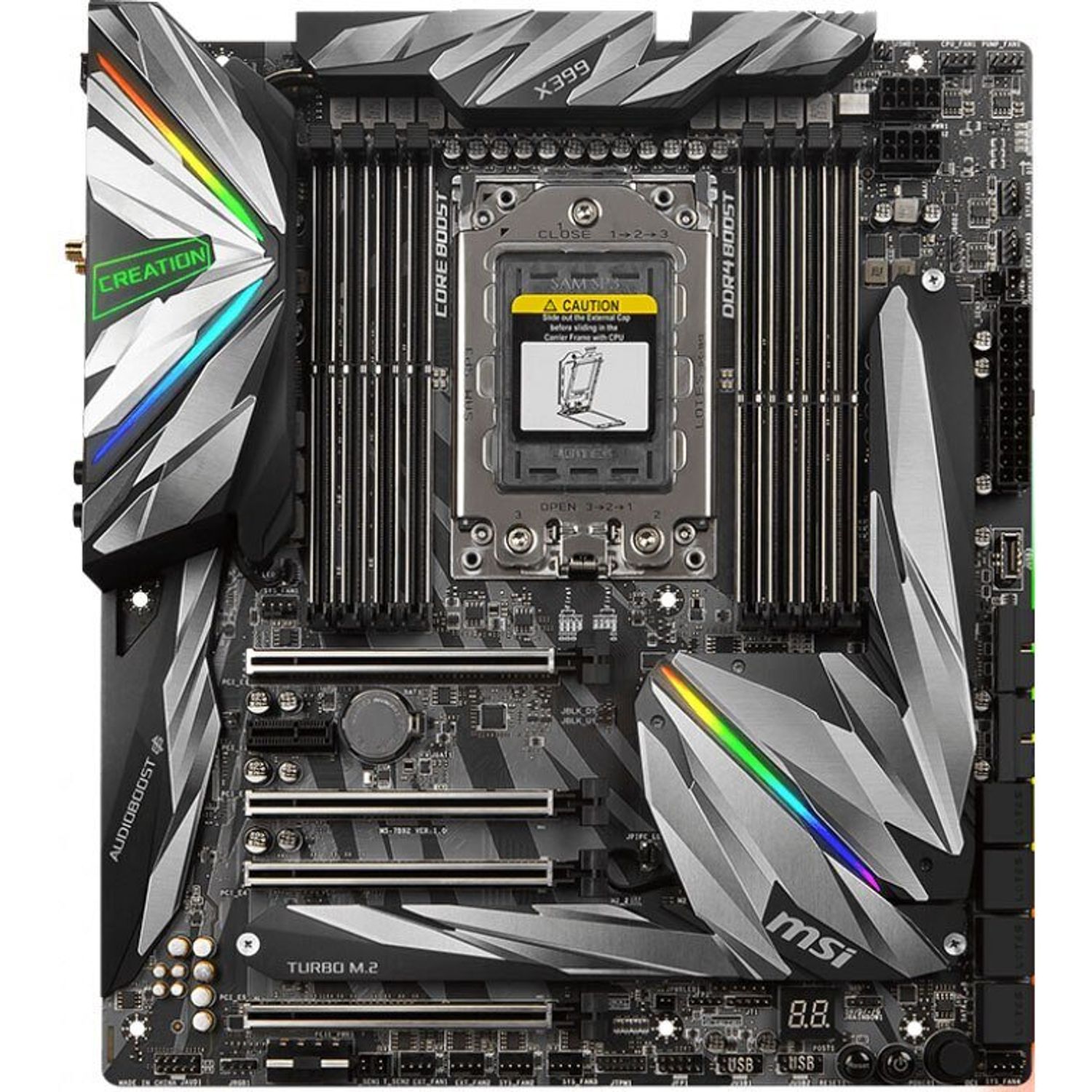 Placa de baza MSI MEG X399 Creation Socket TR4 (4719072590024) fotografia produsului
