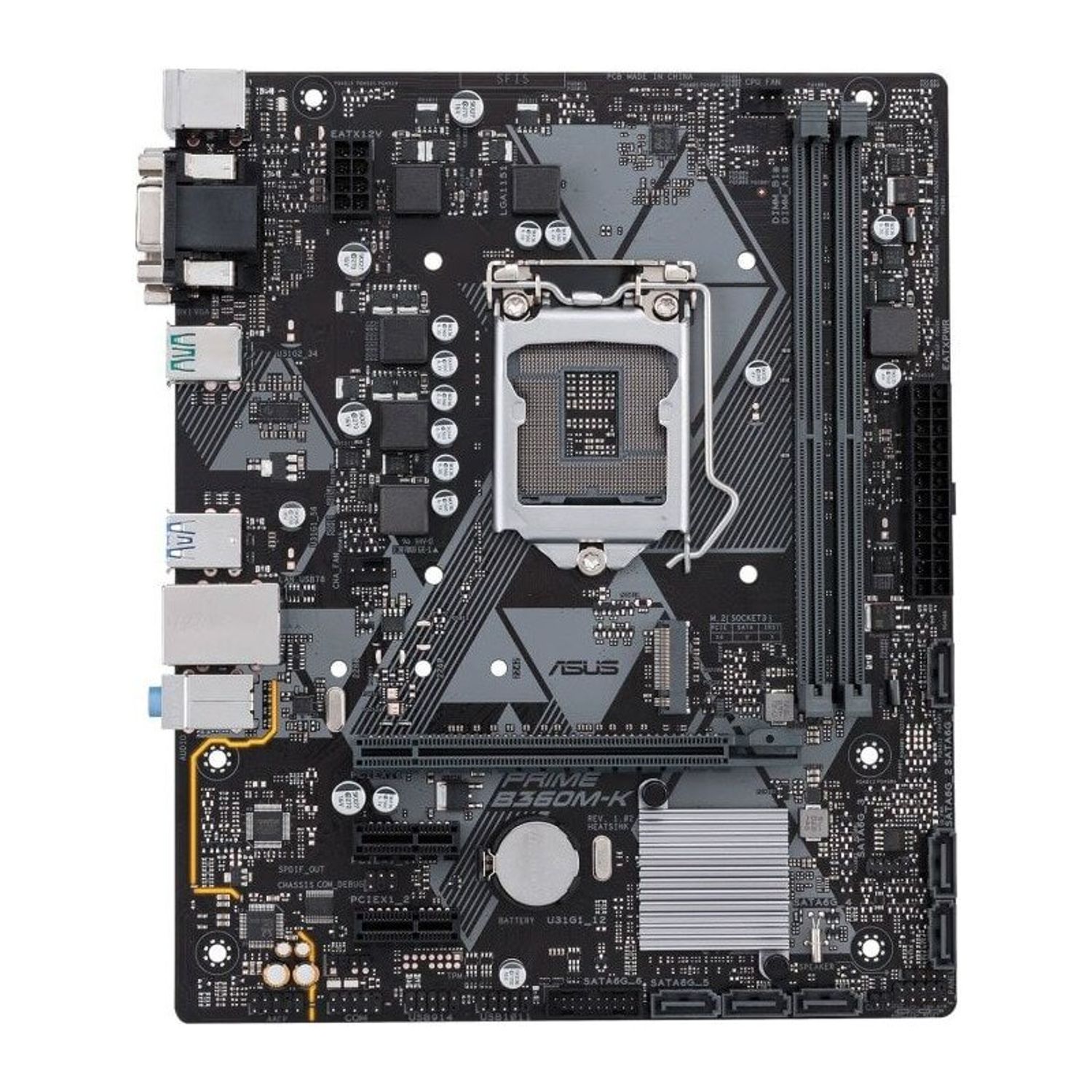 Placa de baza Asus Prime B360M-K, Socket 1151 (4712900989502) fotografia produsului