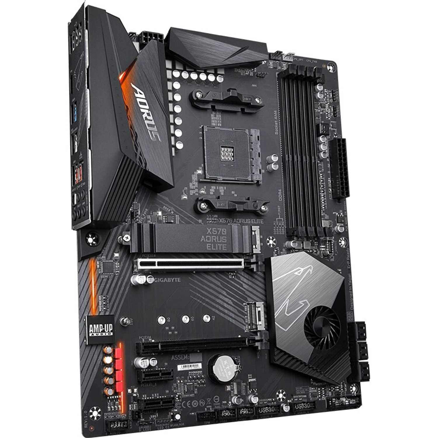 Placa de baza Gigabyte X570 Aorus Elite, Socket AM4 (889523018101) fotografia produsului View 2 L