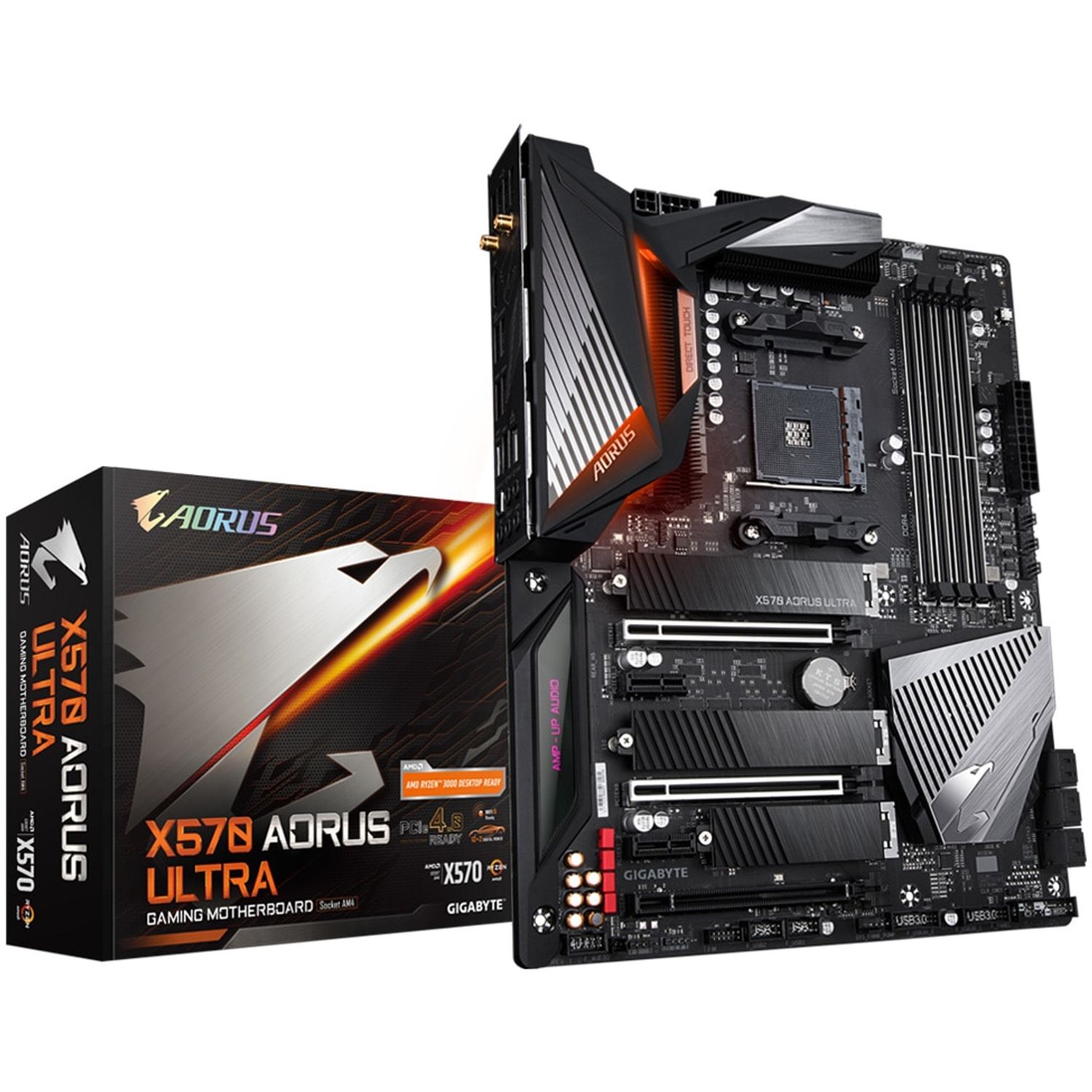 Placa de baza Gigabyte X570 Aorus Ultra, Socket Am4 (4719331806415) fotografia produsului View 5 L