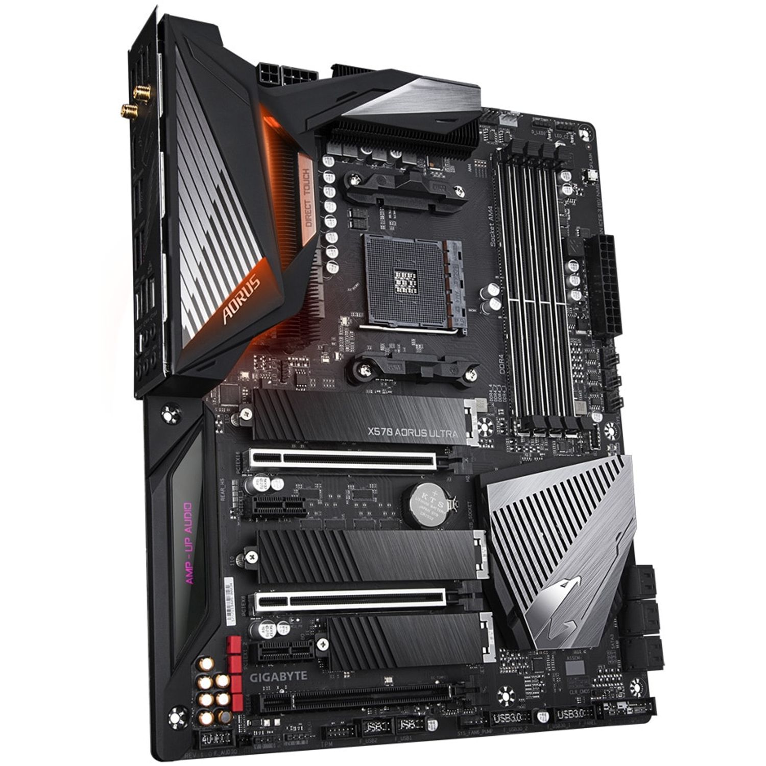 Placa de baza Gigabyte X570 Aorus Ultra, Socket Am4 (4719331806415) fotografia produsului View 2 L