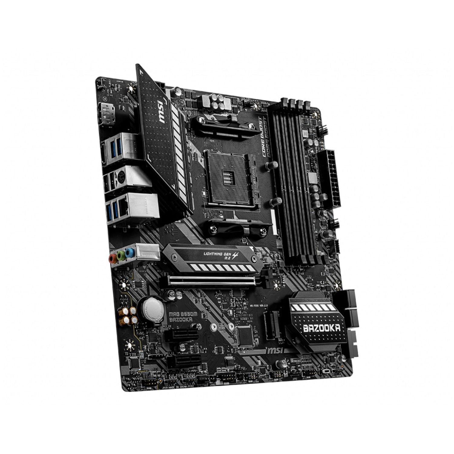 Placa de baza MSI MAG B550M Bazooka, Socket AM4 (4719072733674) fotografia produsului View 3 L