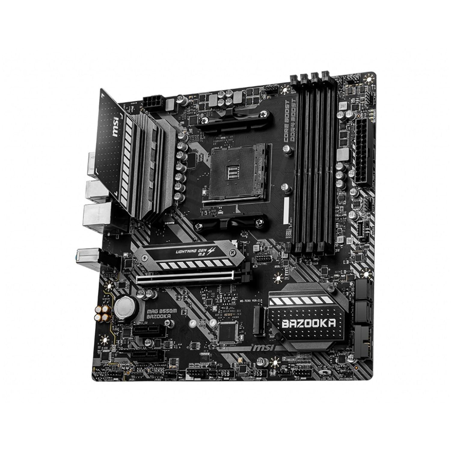 Placa de baza MSI MAG B550M Bazooka, Socket AM4 (4719072733674) fotografia produsului View 2 L