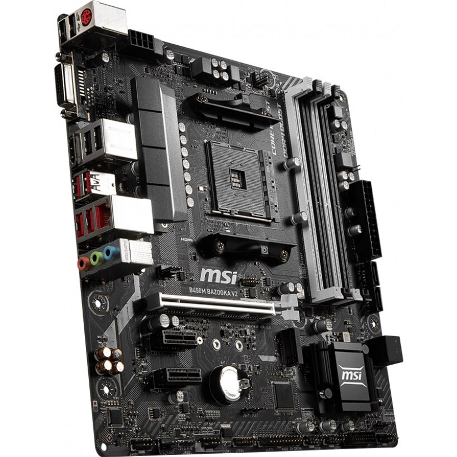 Placa de baza MSI B450M Bazooka V2, Socket AM4 (4719072606602) fotografia produsului View 2 L