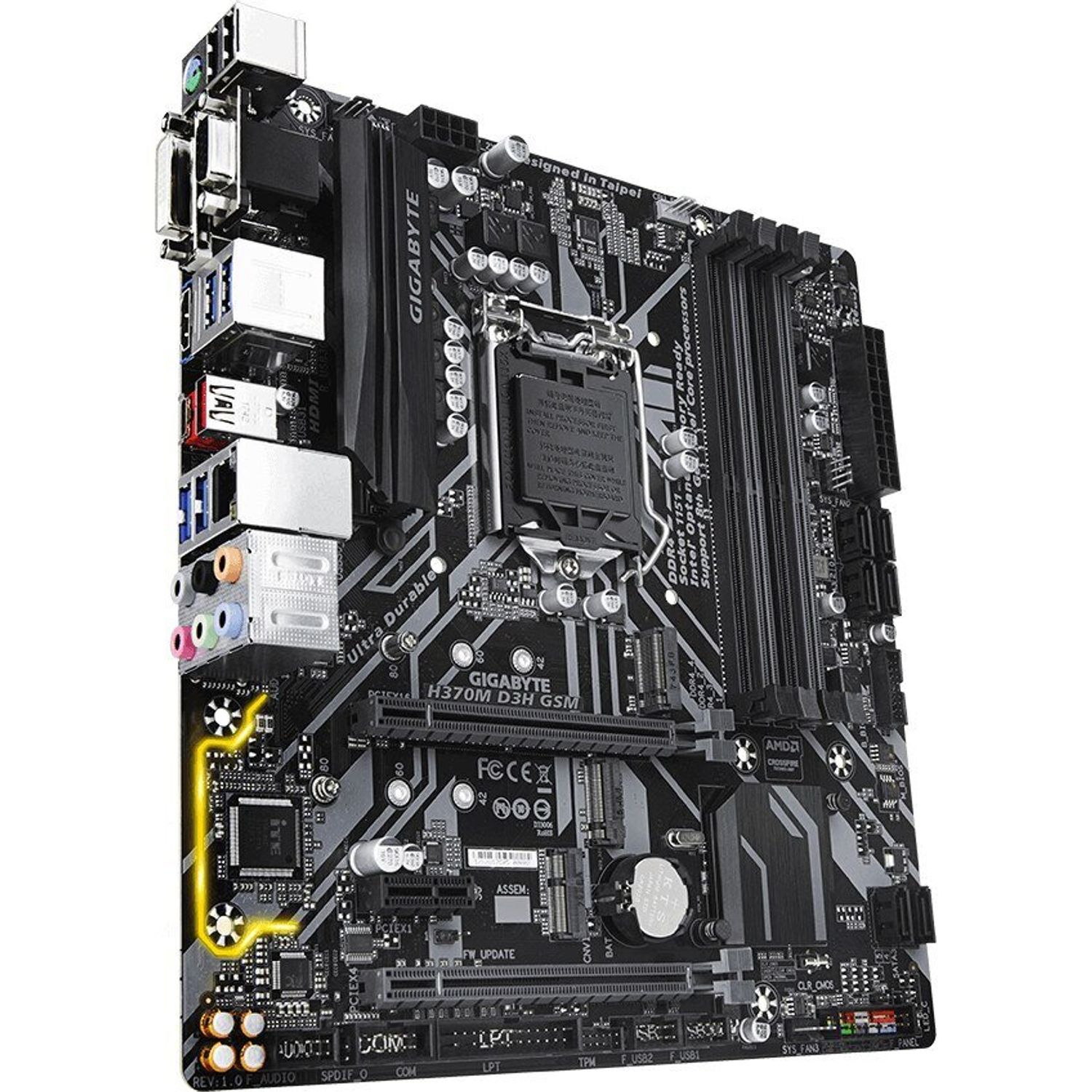 Placa de baza Gigabyte H370M D3H GSM, Socket 1151 (4719331803551) fotografia produsului