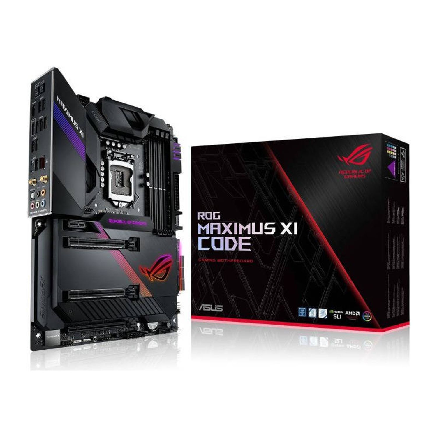 Placa de baza Asus ROG Maximus XI Code Intel LGA1151 ATX (4718017133807) fotografia produsului View 2 L
