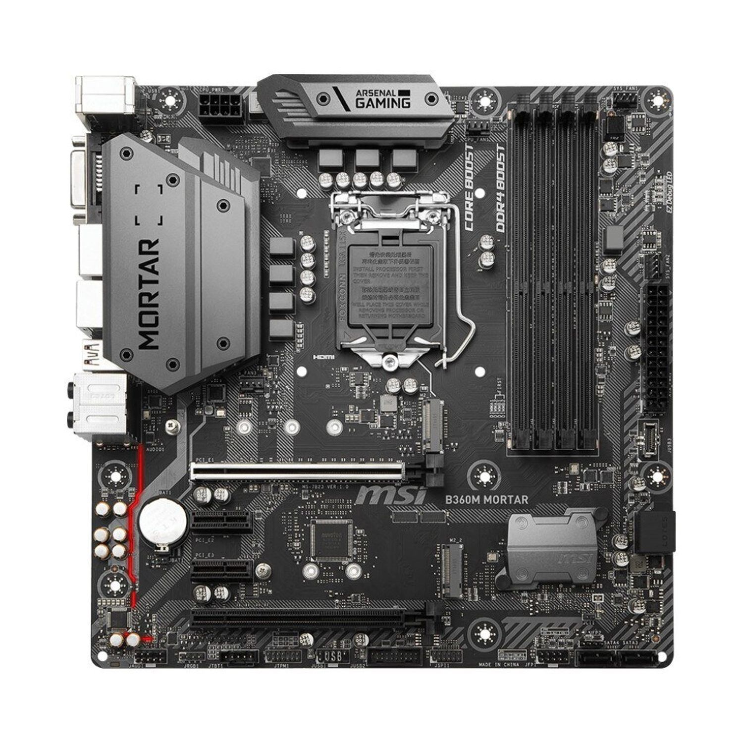 Placa de baza MSI B360M Mortar, Socket 1151 (4719072562830) fotografia produsului