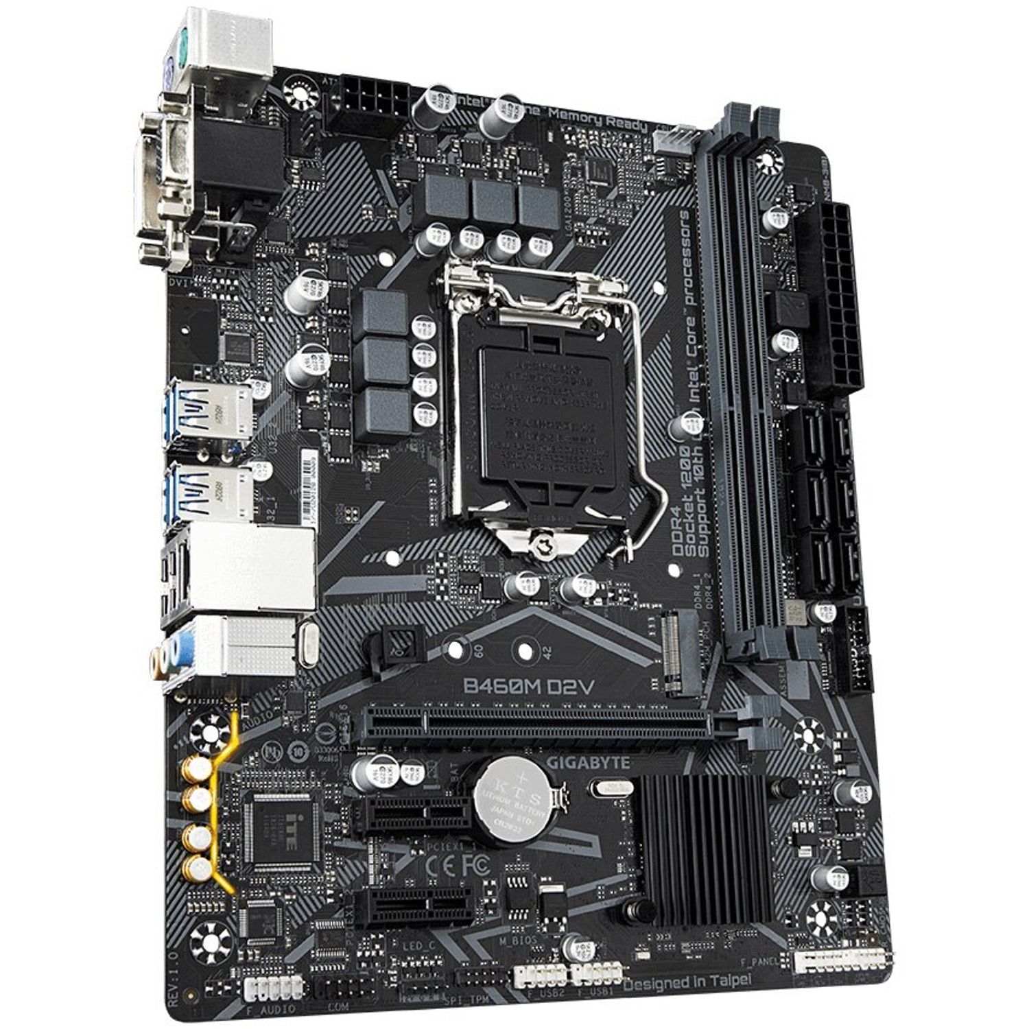 Placa de baza Gigabyte B460M D2V, Socket 1200 (4719331808877) fotografia produsului View 2 L