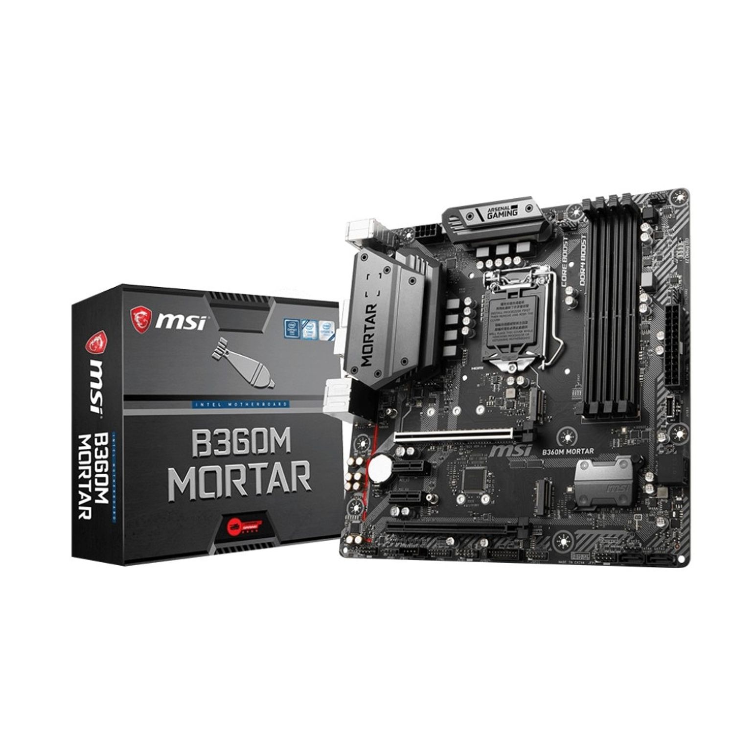 Placa de baza MSI B360M Mortar, Socket 1151 (4719072562830) fotografia produsului View 4 L
