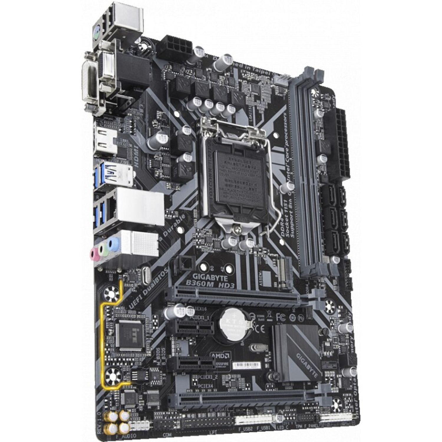 Placa de baza Gigabyte B360M HD3, Socket 1151 (4719331802899) fotografia produsului View 2 L
