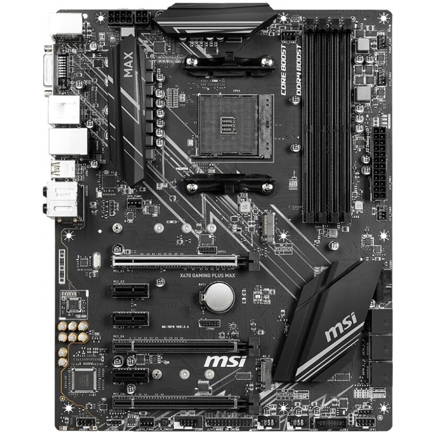Placa de baza MSI X470 Gaming Plus Max, Socket AM4 (4719072667658) fotografia produsului