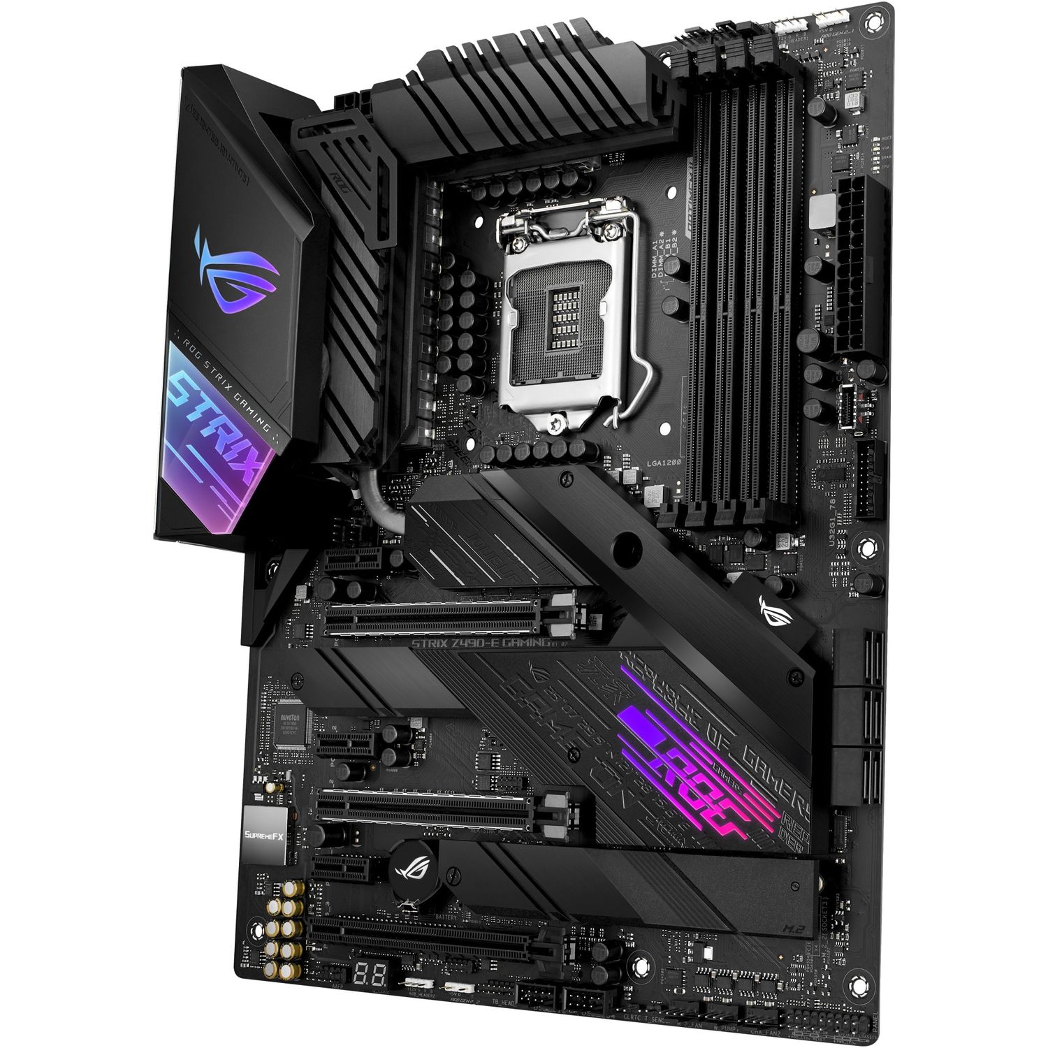 Placa de baza Asus ROG Strix Z490-E Gaming, Socket 1200 (4718017671620) fotografia produsului View 2 L