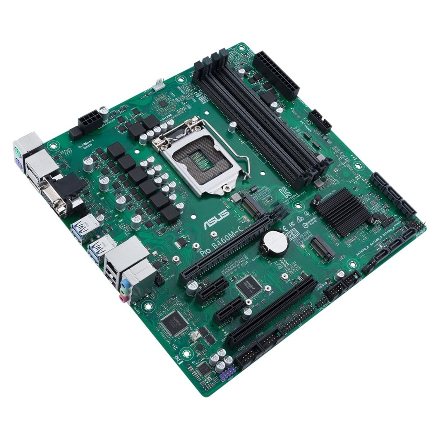 Placa de baza Asus Pro B460M-C/CSM, Socket 1200 (4718017720618) fotografia produsului View 4 L
