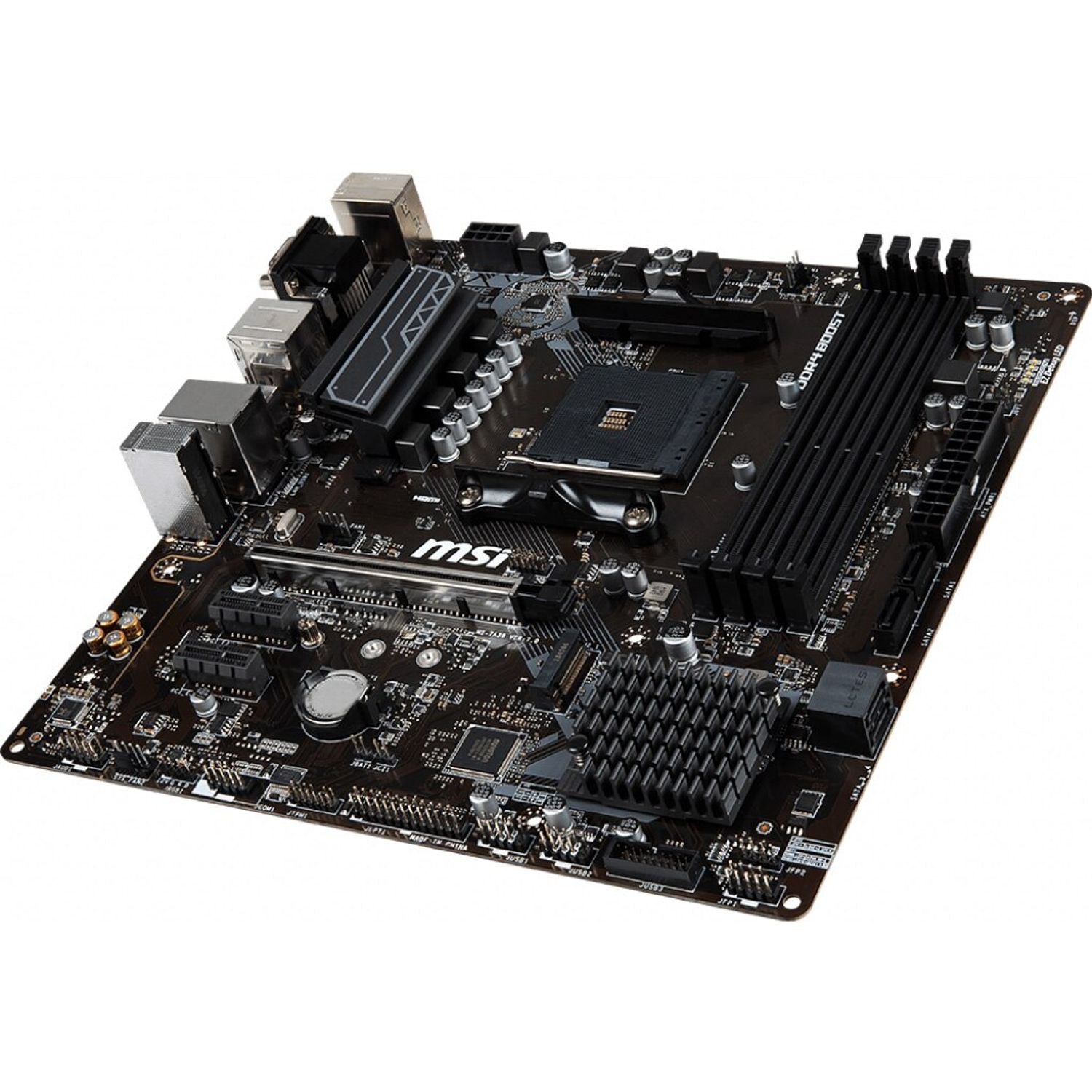 Placa de baza MSI B450M Pro-VDH Plus, Socket AM4 (4719072620189) fotografia produsului View 2 L