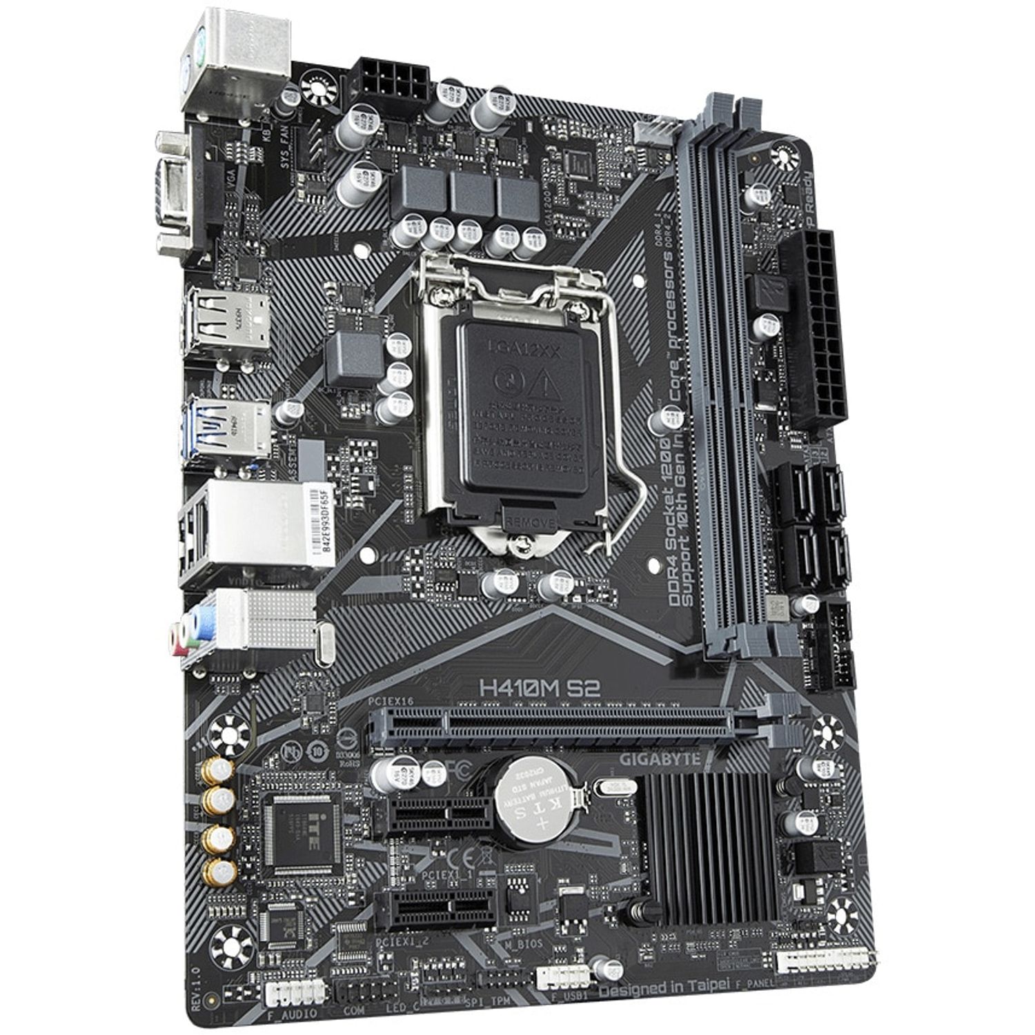 Placa de baza Gigabyte H410M S2, Socket 1200 (4719331809386) fotografia produsului View 4 L