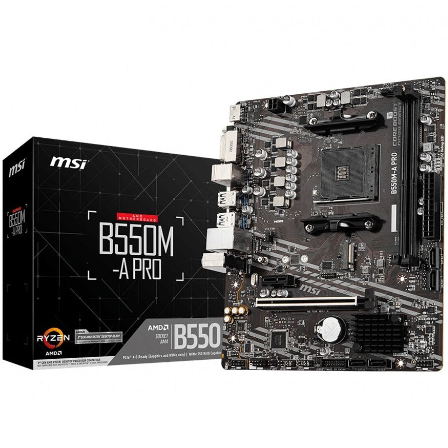 Placa de baza MSI B550M-A Pro, Socket AM4 (4719072752613) fotografia produsului