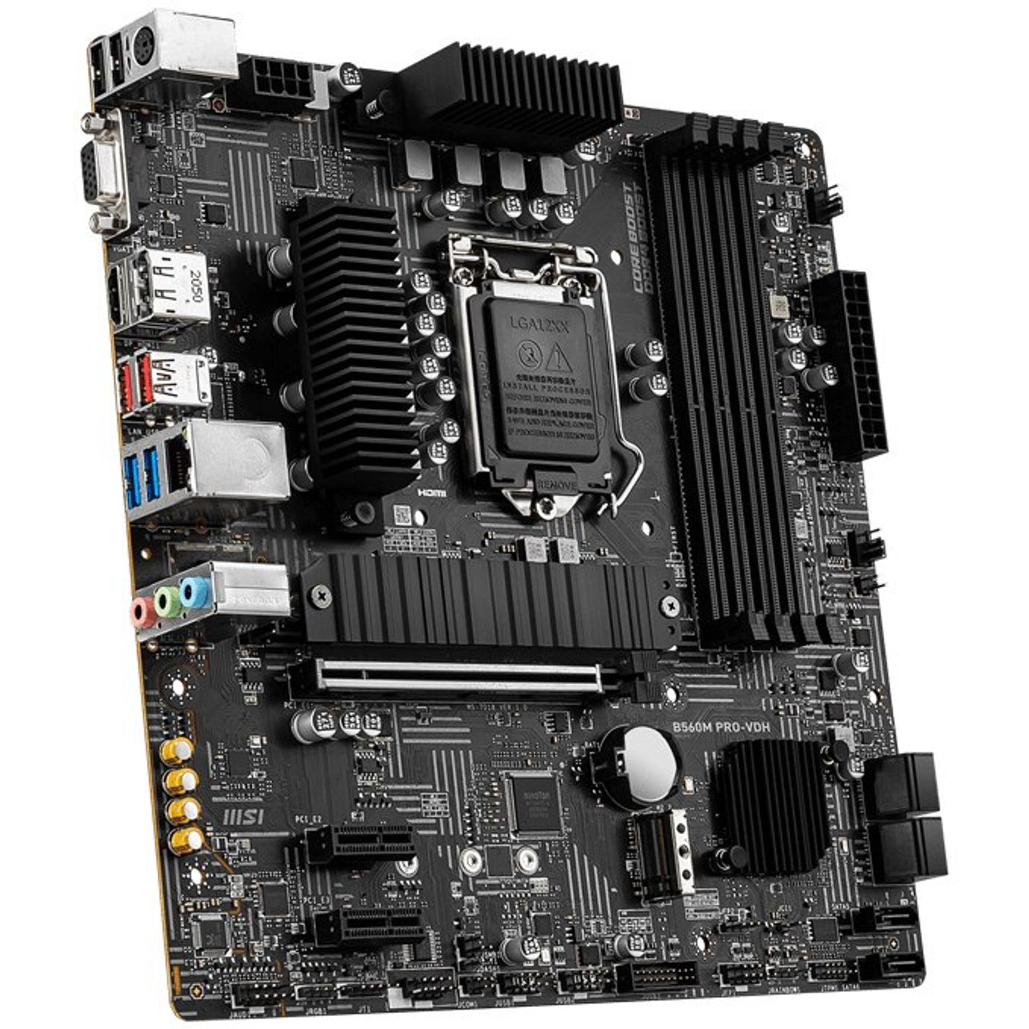 Placa de baza MSI B560M Pro-VDH, Socket 1200 (4719072813444) fotografia produsului View 3 L