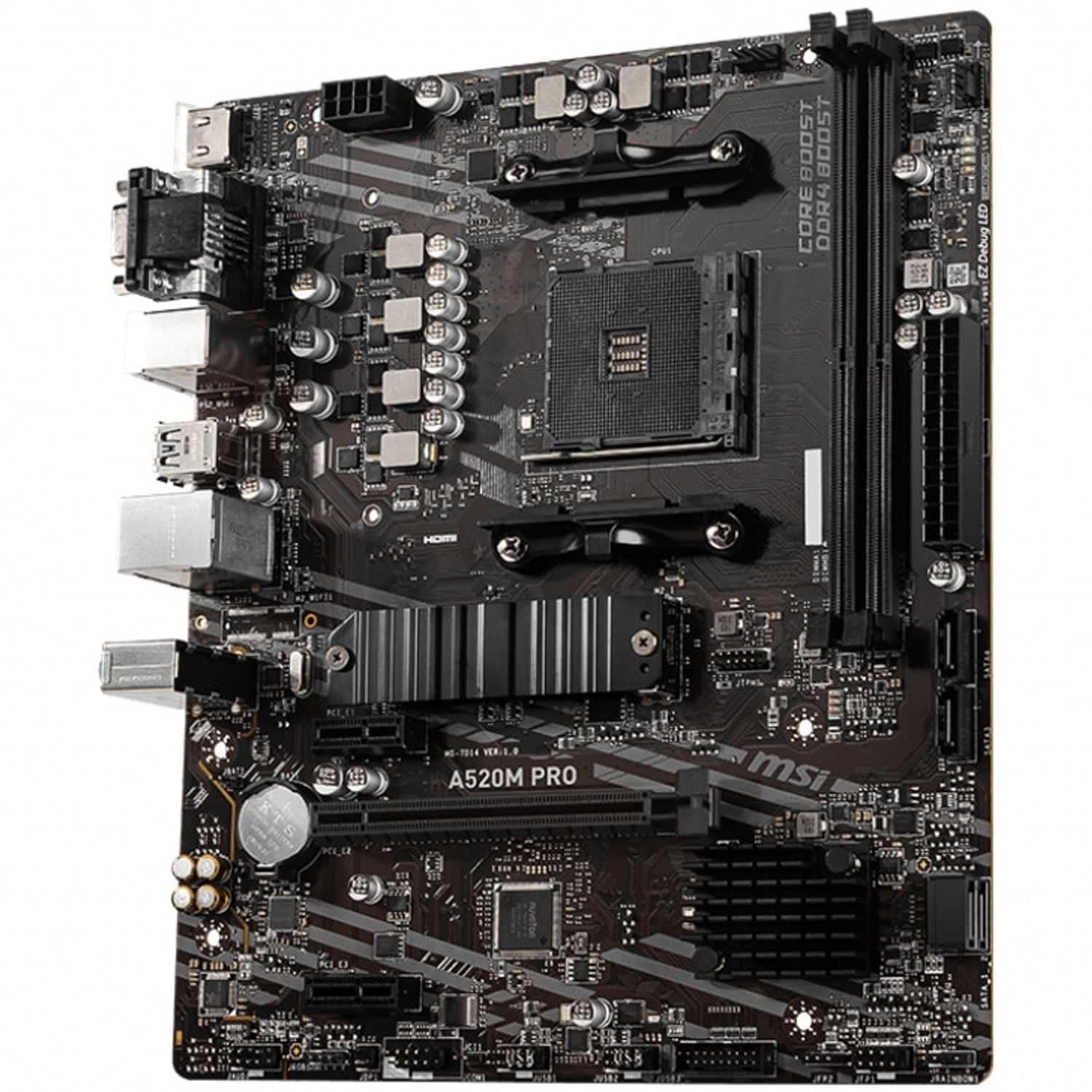 Placa de baza MSI A520M Pro, Socket AM4 (4719072755492) fotografia produsului View 4 L