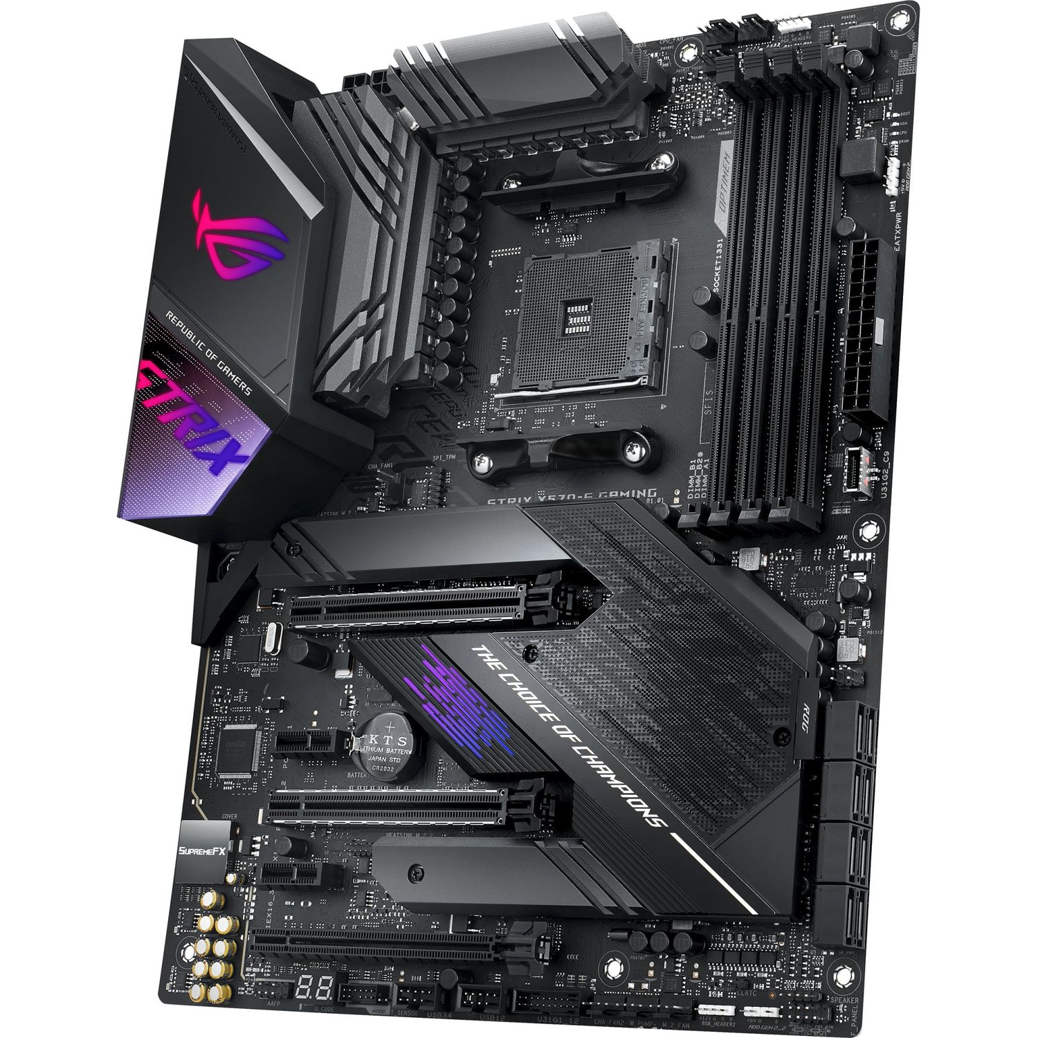 Placa de baza Asus ROG Strix X570-E Gaming, Socket AM4 (4718017380515) fotografia produsului View 7 L