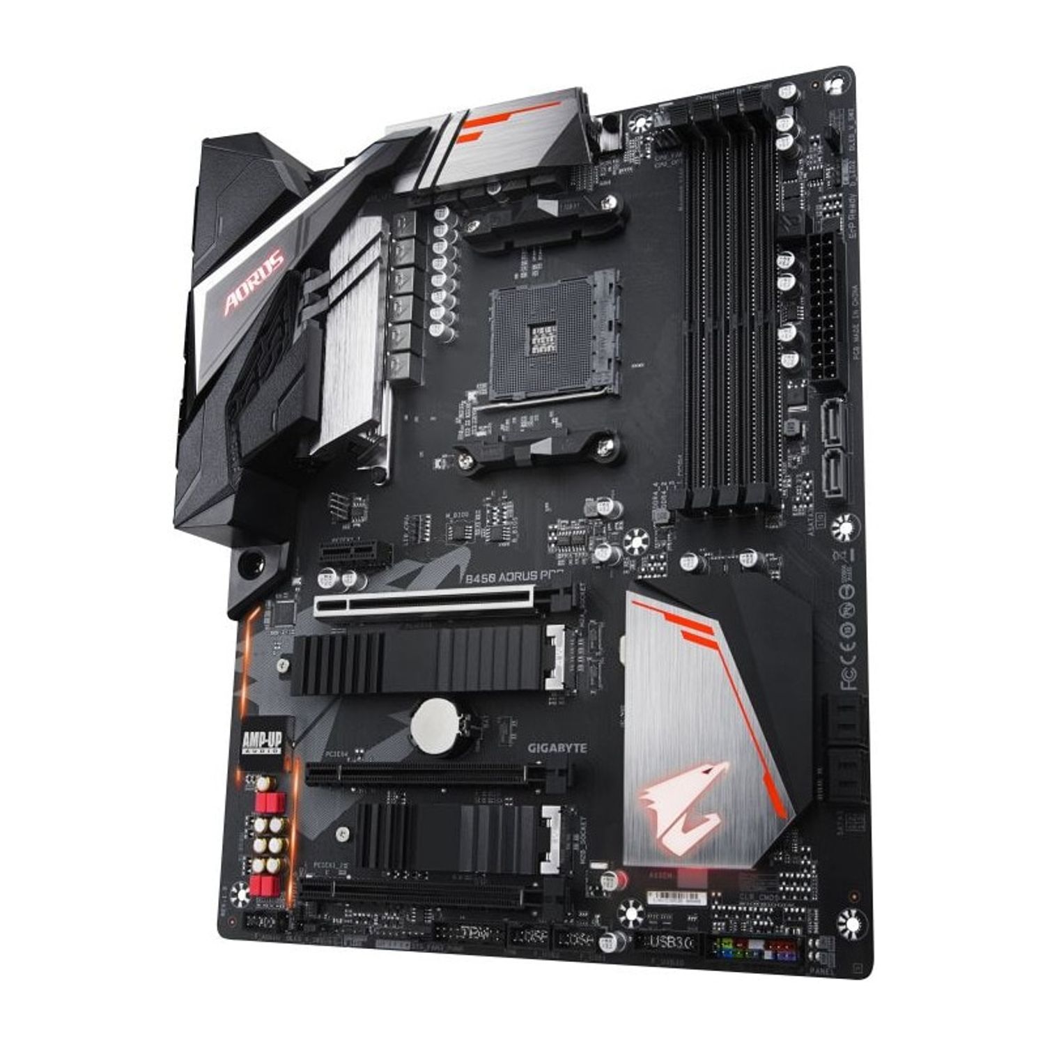 Placa de baza Gigabyte B450 Aorus Pro, Socket AM4 (4719331803841) fotografia produsului View 4 L