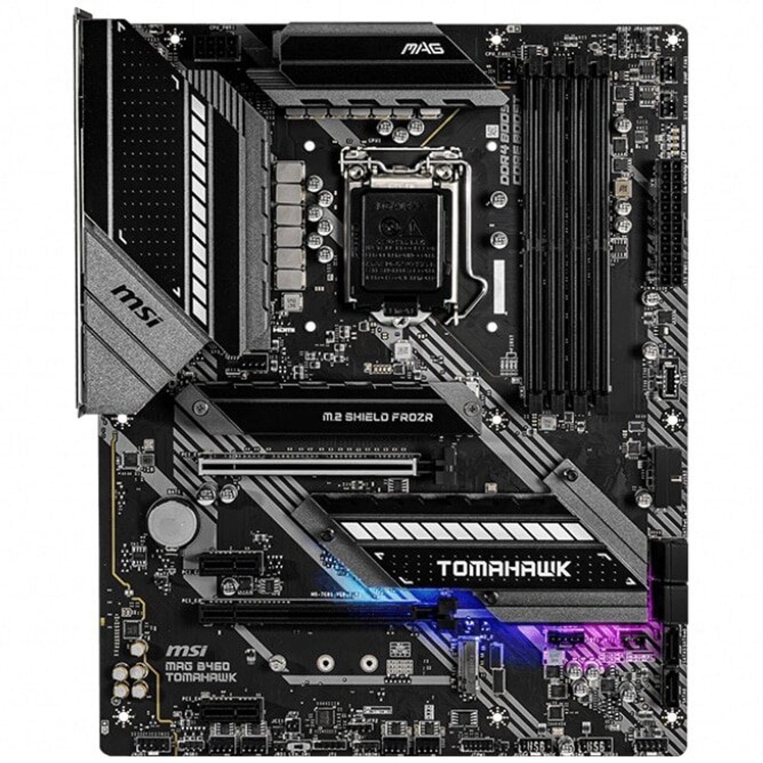 Placa de baza MSI MAG B460 Tomahawk, Socket 1200 (4719072730369) fotografia produsului