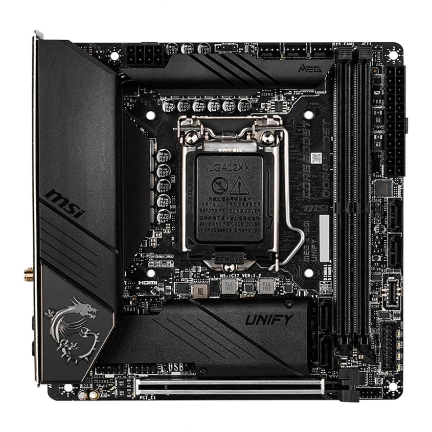 Placa de baza MSI MEG Z490I Unify, Socket 1200 (4719072720186) fotografia produsului