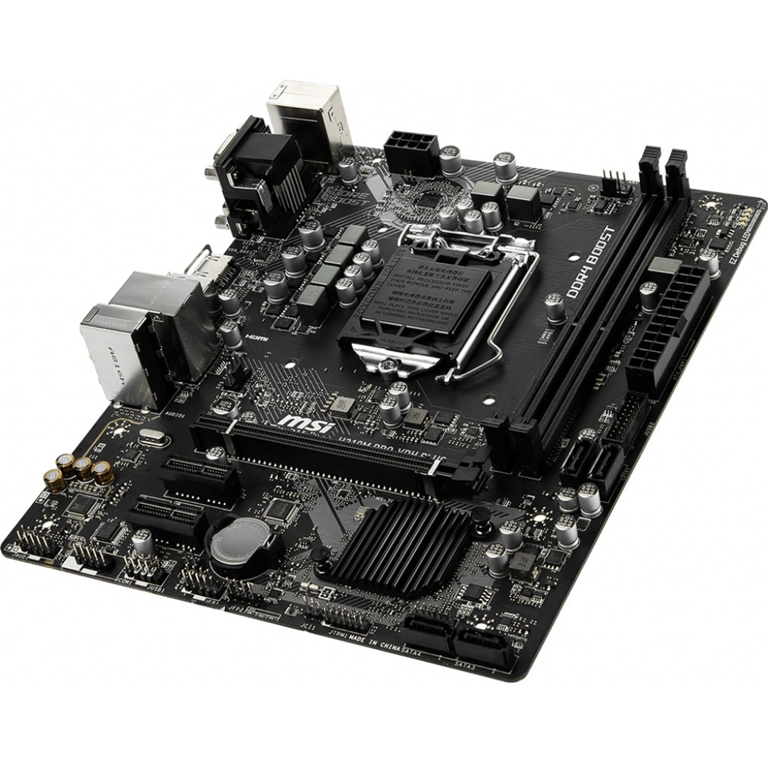 Placa de baza MSI H310M Pro-VDH Plus, Socket 1151 (4719072587116) fotografia produsului View 3 L