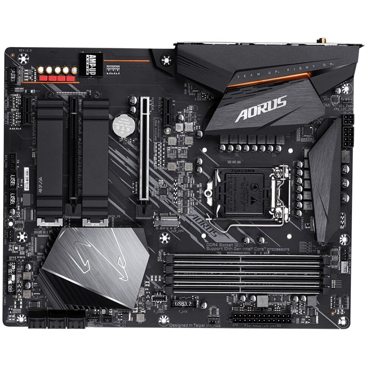 Placa de baza Gigabyte Z490 Aorus Elite AC, Socket 1200 (4719331808563) fotografia produsului