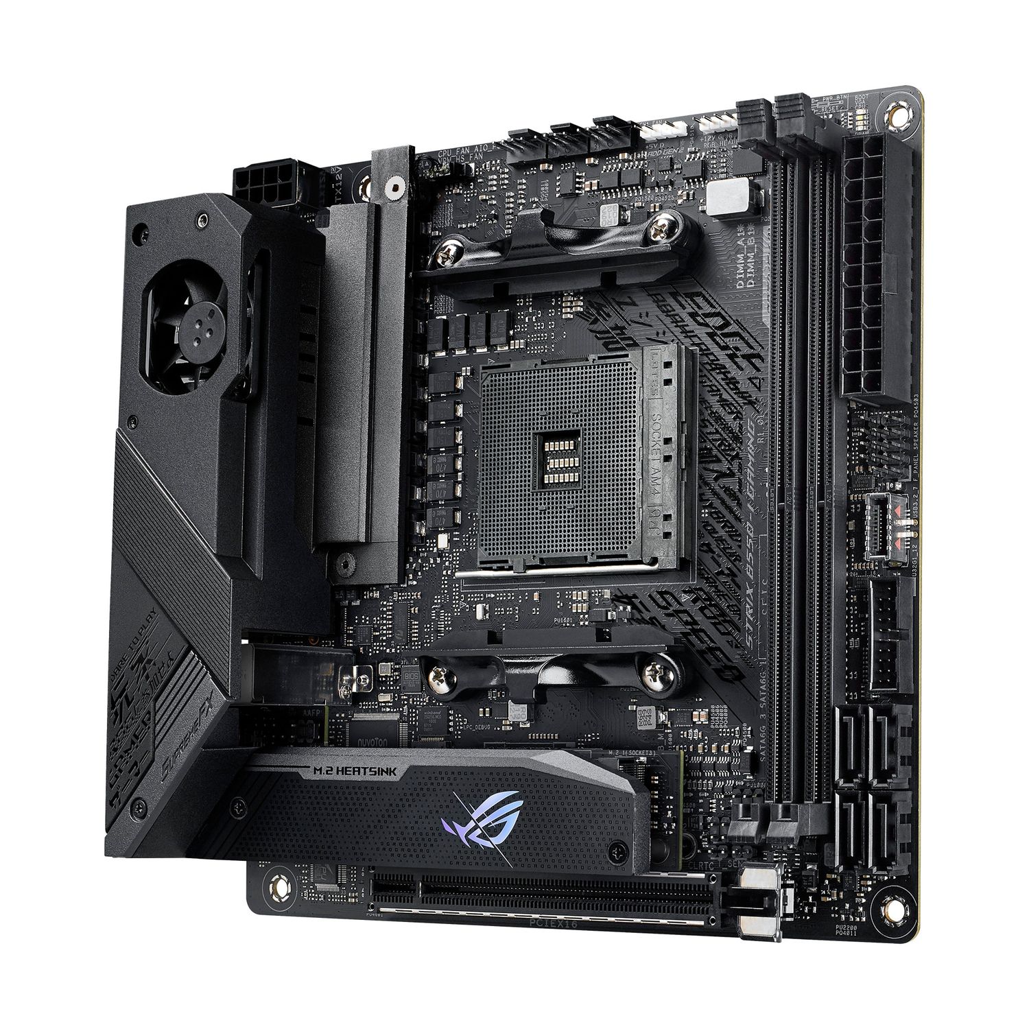Placa de baza Asus ROG Strix B550-I Gaming, Socket AM4 (4718017786379) fotografia produsului View 10 L