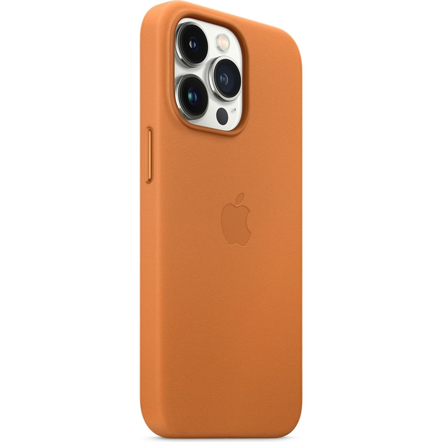 Husa de protectie Apple Leather Case with MagSafe pentru iPhone 13 Pro, Golden Brown fotografia produsului View 2 L