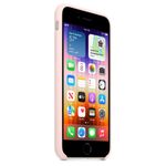 Husa de protectie Apple Silicone Case pentru iPhone SE 3, Chalk Pink fotografia produsului View 5 S