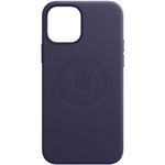 Husa de protectie Apple Leather Case MagSafe pentru iPhone 12/12 Pro, Deep Violet fotografia produsului