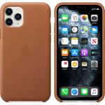 Husa de protectie Apple pentru iPhone 11 Pro, Piele, Saddle Brown fotografia produsului View 3 S