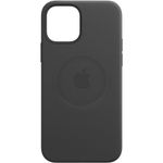 Husa de protectie Apple Leather Case MagSafe pentru iPhone 12 mini, Black fotografia produsului