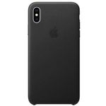 Husa de protectie Apple pentru iPhone XS Max, Piele, Black fotografia produsului