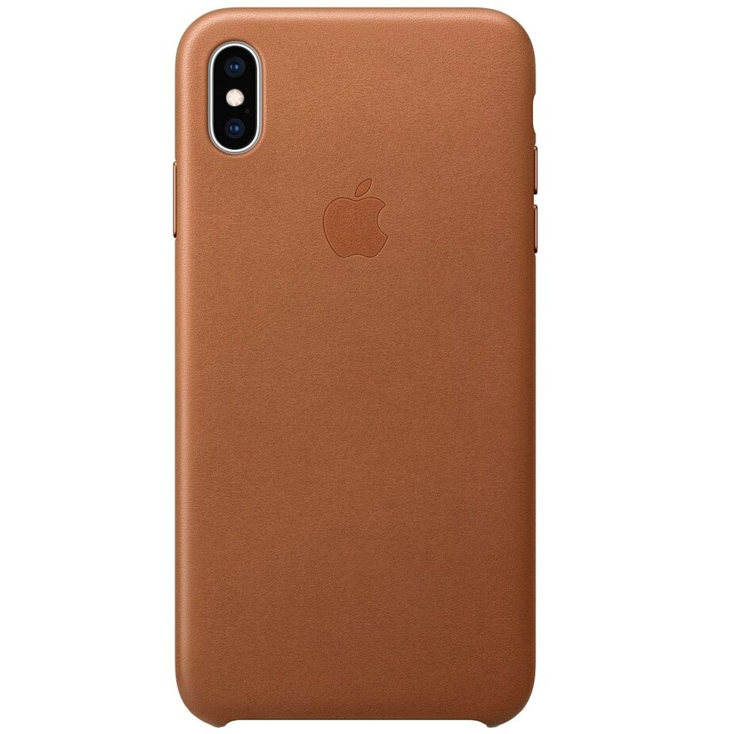 Husa de protectie Apple pentru iPhone XS Max, Piele, Saddle Brown fotografia produsului