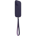 Husa de protectie Apple Leather Sleeve MagSafe pentru IPhone 12 mini, Deep Violet fotografia produsului View 2 S
