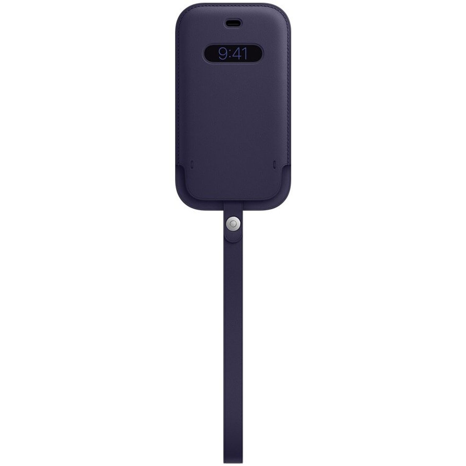 Husa de protectie Apple Leather Sleeve MagSafe pentru IPhone 12 mini, Deep Violet fotografia produsului
