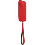 Husa de protectie Apple Leather Sleeve with MagSafe pentru iPhone 12 mini, RED fotografia produsului View 2 S