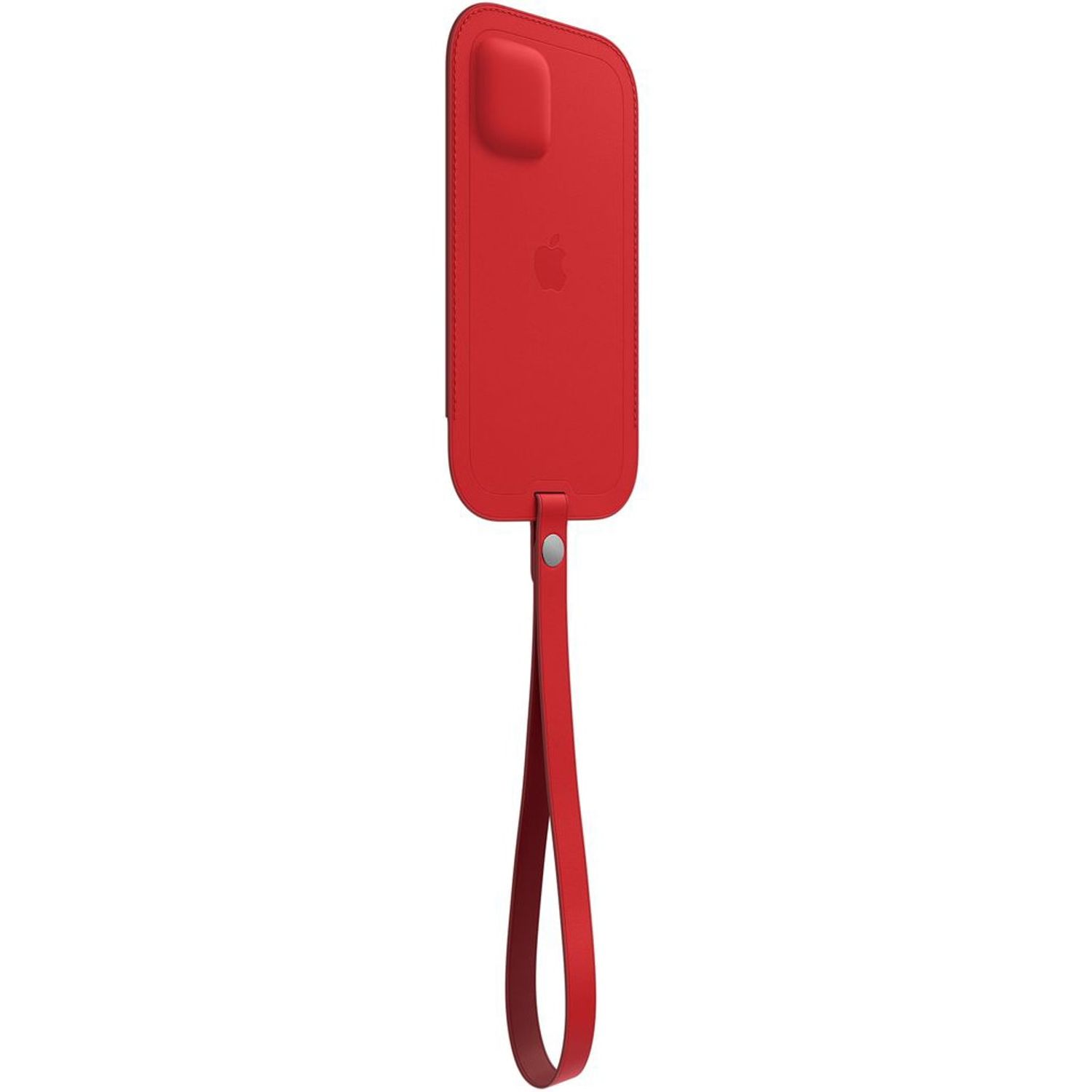 Husa de protectie Apple Leather Sleeve with MagSafe pentru iPhone 12 mini, RED fotografia produsului View 2 L