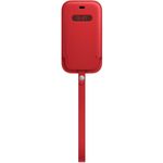 Husa de protectie Apple Leather Sleeve with MagSafe pentru iPhone 12 mini, RED fotografia produsului