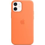 Husa de protectie Apple Silicone Case MagSafe pentru iPhone 12 mini, Kumquat fotografia produsului