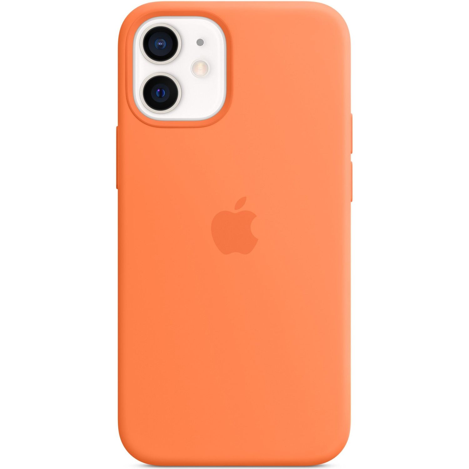 Husa de protectie Apple Silicone Case MagSafe pentru iPhone 12 mini, Kumquat fotografia produsului