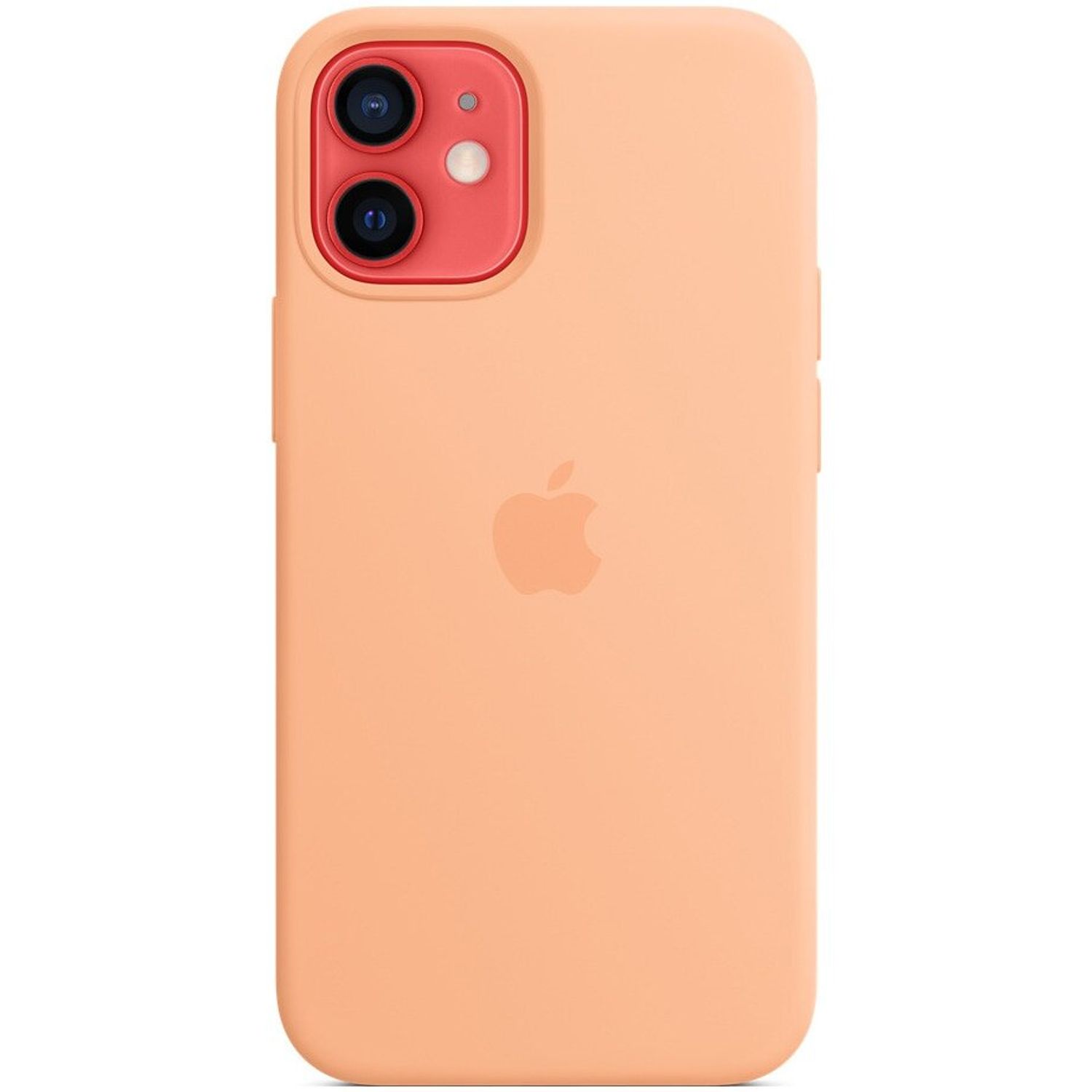 Husa de protectie Apple Silicone Case MagSafe pentru IPhone 12 mini, Cantaloupe fotografia produsului